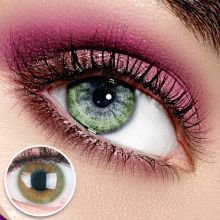 Grüne Kontaktlinsen - Lacey Green | Premium Comfort | Stark deckend | DIA 14.50 - ohne Stärke | 1 Paar (2 Stück) von GLAMLENS